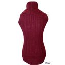 Tahari  Maroon Turtleneck Sleeveless Tunic Sweater Wool & Yak Hair Blend Size M Photo 5