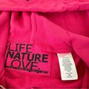 Free City  Leopard Zip Hoodie Fuschia, S Photo 5