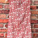 Bobeau Coral and White  Striped with Floral Print Wrap Sleeveless Blouse Photo 13