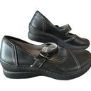 L.L.Bean  Womens Mary Jane Comfort Shoes 6W Black Leather Classic Buckle Strap Photo 1