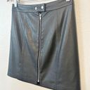 n: Philanthropy Faux Leather Front Zip Mini Skirt Women's Size Small EUC Photo 1