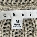 CAbi  Tan Cotton Wool Blend Open Front Knitted Long Cardigan Vest Photo 1