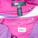 Beach Riot New! Set!  Zuri Kenzie bikini Glitter purple, size XS Photo 13