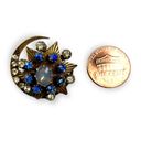 The Moon Elegant Vintage Floral Brooch Mid-Century Modern Photo 2