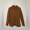 Madewell  Mercer Turtleneck Sweater Wool Blend Rust Small Photo 1