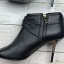 Burberry  Sharnford Ankle Boots Open Toe Booties Buckle Leather Heels 38 1/2 Photo 7