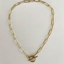 Madewell Gold tone Brushed Wheat Chain Toggle Necklace Photo 1