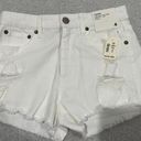 Aeropostale High Rise White Jean shorts 2.5” Photo 0