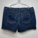 Lane Bryant  Essential Stretch Girlfriend Shop Mid-Rise Womens Denim Shorts Sz 22 Photo 1