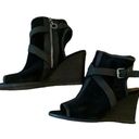 Denim supply Ralph Lauren Black Suede Peep Toe Ankle booties Size 7 BIN 16 Photo 0