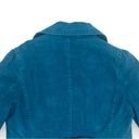 American Eagle Y2K  Teal Blue Big Button Double Breasted Pea Coat Size Large Photo 10