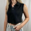 SEEK the Label NWT  Black Polo Sleeveless Crop Top Photo 1