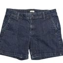 Liz Claiborne  Dark Wash Chino Shorts Size 4 Photo 2