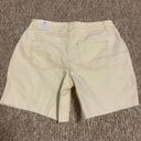 House of Harlow Beige High Rise Mom Shorts Photo 3