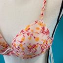 Raisin's New with tags  pink and orange floral bikini top Photo 1