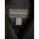 Banana Republic  Pea Coat Rain Jacket Size XS Womens Black Long Sleeve Collated Photo 2