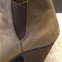 mix no. 6  olive green faux suede ankle boots Photo 4