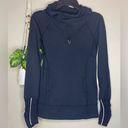 Lululemon  Stay On Course Pullover Black Hoodie. Size 4. Pockets & Ponytail hole Photo 7