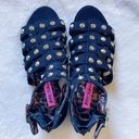 Betsey Johnson  Black Studded Gladiator Sandals Women's Size 5.5 Photo 3