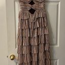 Gianni Bini Pleated Metallic Gown Photo 0