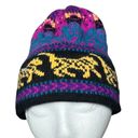 The Mountain Vintage Ladies & Ewe Wool Knit Winter Beanie Hat Tassel Animal Pattern Photo 2