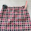 The Moon Boden British Tweed by Pink Navy Polka Dot 100% Wool Pencil Skirt US 10L Photo 4