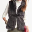 Banana Republic  Faux Fur vest in steel gray size large Photo 1