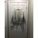 Coldwater Creek Beige 100% Linen Geometric Boho Open Jacket Size 1X Photo 2