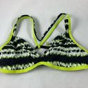 Nike SM  green print tie up dance sports bra Photo 0