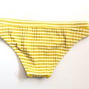 Solid & Striped  Madison Rib Bikini Bottom Mustard & Cream Stripe Sz small Photo 7