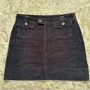 Patagonia  Sz 6 Black Corduroy Organic Cotton Mini Skirt Fall Winter Pockets Photo 1