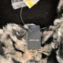 INC NWT  Faux Fur Knit Single Breasted Trench Coat Photo 7