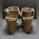 American Eagle Gray Strap Buckle Open Back Bootie Size 10 - 3.5” Heel Photo 6