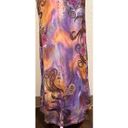 Vintage Y2K 2000s Multicolor Maxi Purple Boho Rhinestone Dress Size M Photo 2