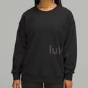 Lululemon Perfectly Oversized Crew *Graphic Black 6 Photo 0