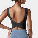 Halogen Halara U-Neck Back Crossover Backless Tank Top Photo 1