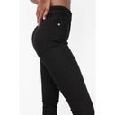 ZARA  High Waist Skinny Vintage Jeans Black Size 8 Stretch Denim Photo 7