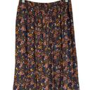 American Vintage Vintage Leslie Fay Pleated Floral Midi Skirt - Size 10 Petite Photo 0