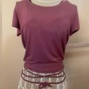 Garage  Cropped Short Sleeve Top with String Wrapped Waist Trim Photo 0