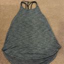 Lululemon  Women’s Grey Raise the Barre Tank Top with Strappy Built in Sports Bra Photo 0