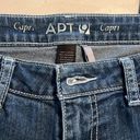 Apt. 9  Womens Jeans Dark Wash 6 Straight Leg Bedazzled Back Pockets Trendy Fun Photo 1