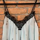 Apt. 9  Floral Chemise Lace Y2K Pastel Sheer Mini Dress Lingerie Blue Size Small Photo 1