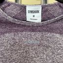 Gymshark Flex Sports Long Sleeve Crop Top Cutout Back Thumb Holes Purple size M Photo 2