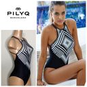 PilyQ New. Black and white beaded swimsuit Photo 1