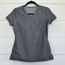 Jaanuu  Women’s XS Heather Gray 3 Pocket Scrub Top Photo 0