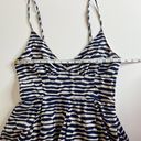 JACK  Blue and White Striped V-Neck Spaghetti Strap Cotton Sundress Size Medium Photo 14