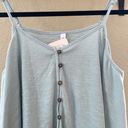 Wishlist Boutique  button blue tank top Photo 3