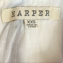 Harper Striped Mini Dress Sleeveless Linen Rayon Blend Blue White Womens Sz XXS Photo 5