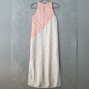 ZARA  Satin Effect Maxi Dress XS Long Striped Sleeveless Flowy Side Slits Lined Photo 5