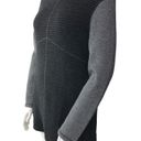 prAna  Womens Size XL Sweater Black Grey Colorblock Striped Knit Turtleneck Photo 3